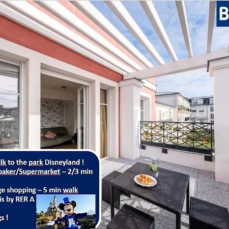Disney At Home 3 Bed Rooms- Confort 90M2 - Best Location Serris Eksteriør billede